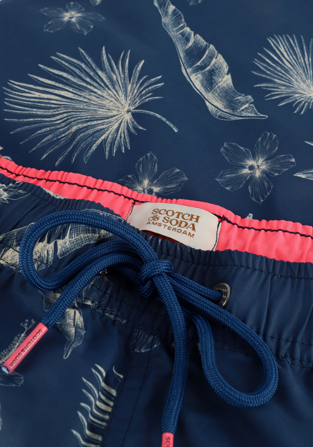 Blaue SCOTCH & SODA Badehosen RECYCLED POLYESTER PRINTED SWIMSHORT - large