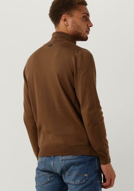 Camelfarbene VANGUARD Rollkragenpullover ROLL NECK PIMA COTTON - large