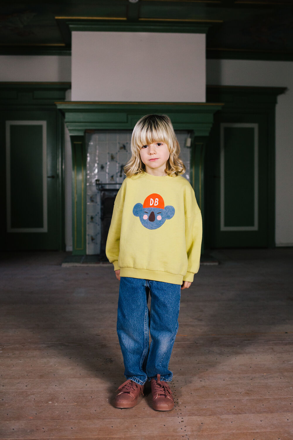 Gelbe DAILY BRAT Sweatshirt KODA KOALA SWEATER - large