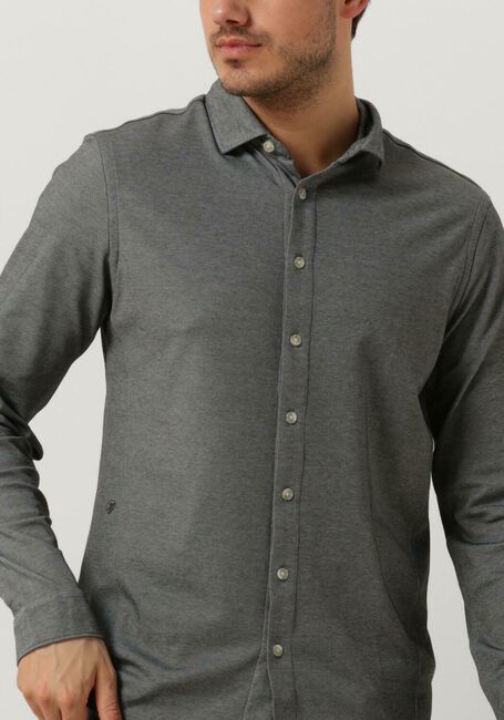 Graue CAST IRON Casual-Oberhemd LONG SLEEVE SHIRT CF TEC 2 TONE PIQUE - large
