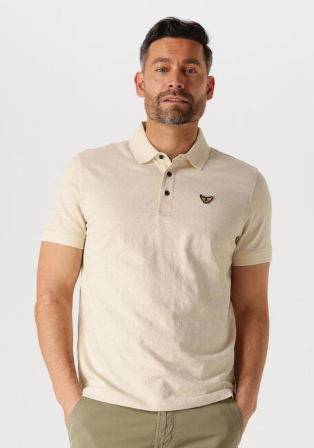 Beige PME LEGEND Polo-Shirt SHORT SLEEVE POLO JACQUARD JERSEY - large