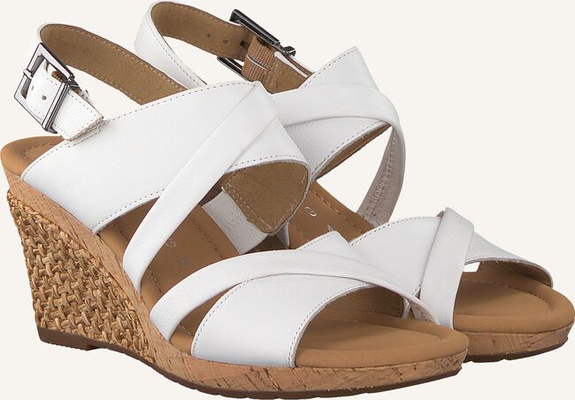 Weiße GABOR Flache Sandalen 822 Weiße GABOR Flache Sandalen 822 - large