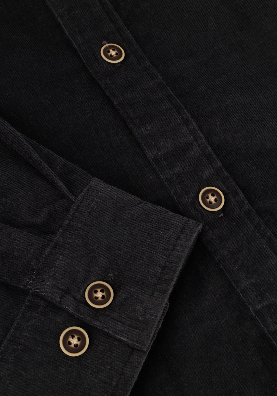 Graue ANERKJENDT Casual-Oberhemd AKLEIF SOLID CORD SHIRT - large