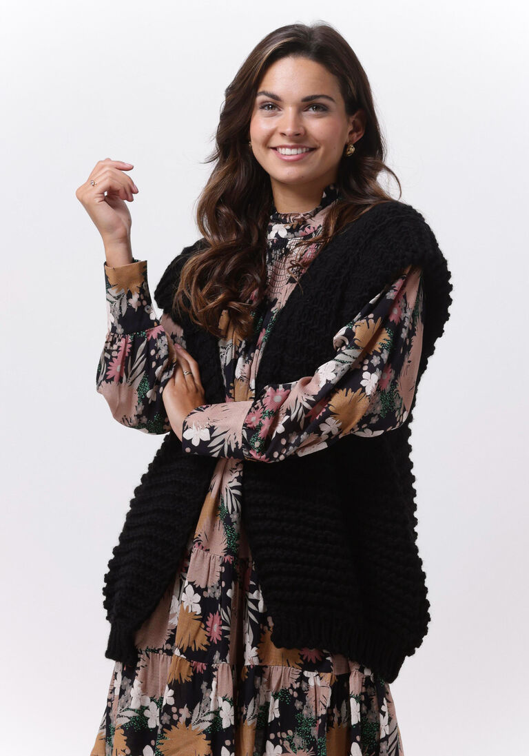 schwarze notre-v gilet knit gilet