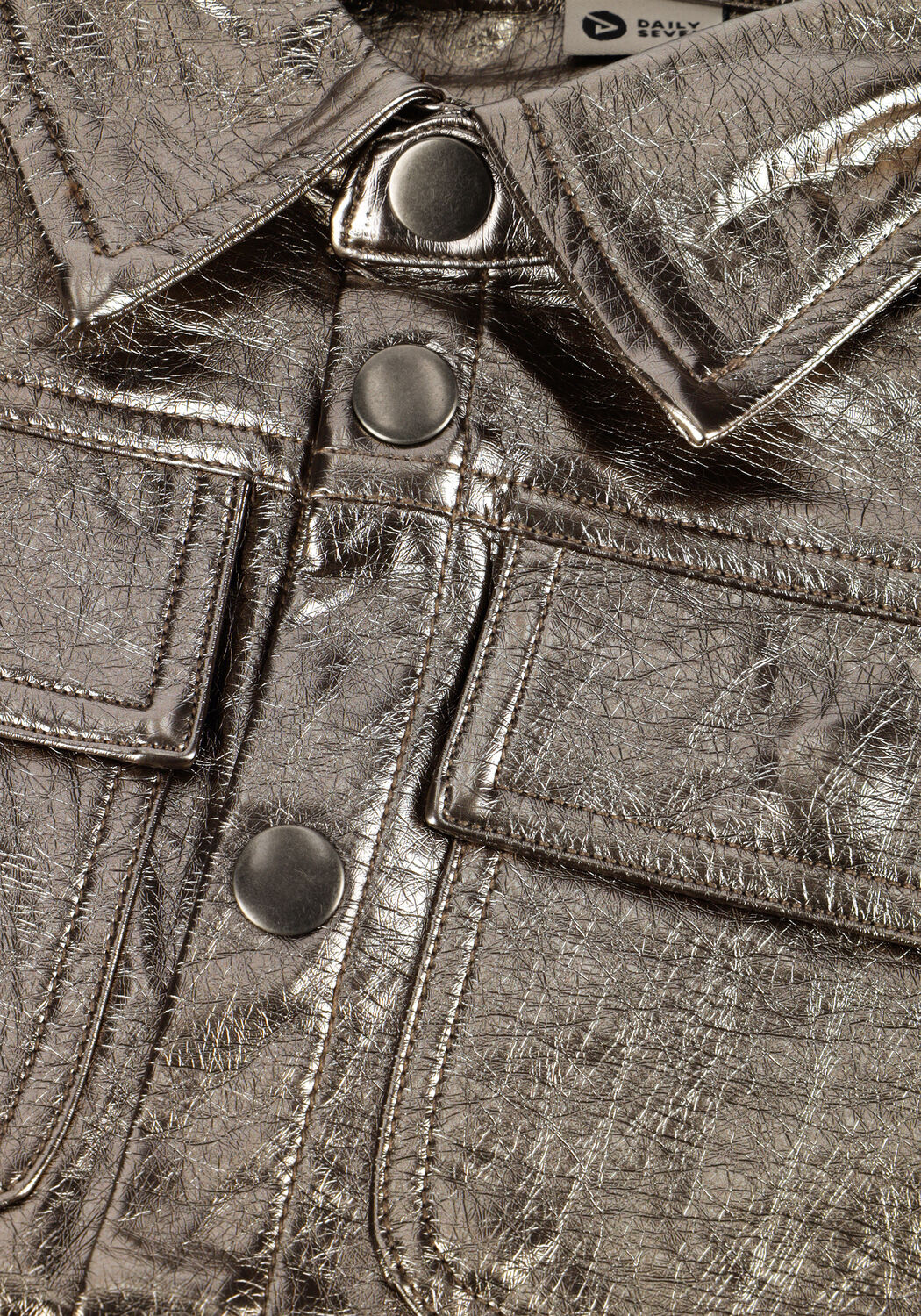 Silberne DAILY7 Gilet METALLIC GILET - large