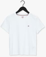 Weiße TOMMY JEANS T-shirt TJW REGULAR JERSEY C NECK