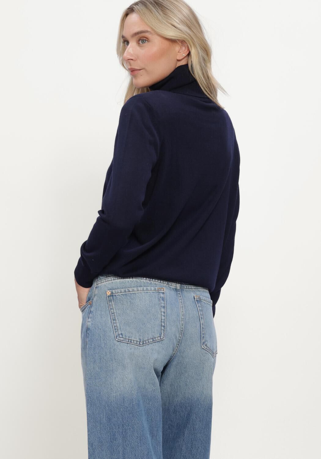 Dunkelblau SUNCOO Rollkragenpullover PHRAM - large