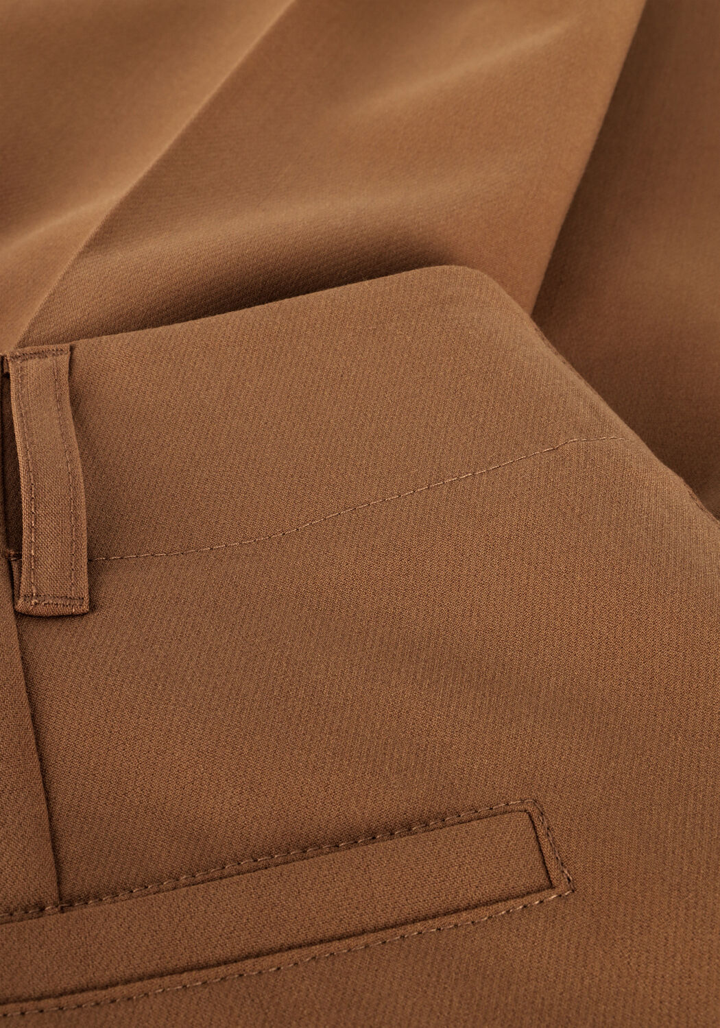 Braune SUMMUM Weite Hose TROUSERS WIDE LEG SOFT FOAM - large