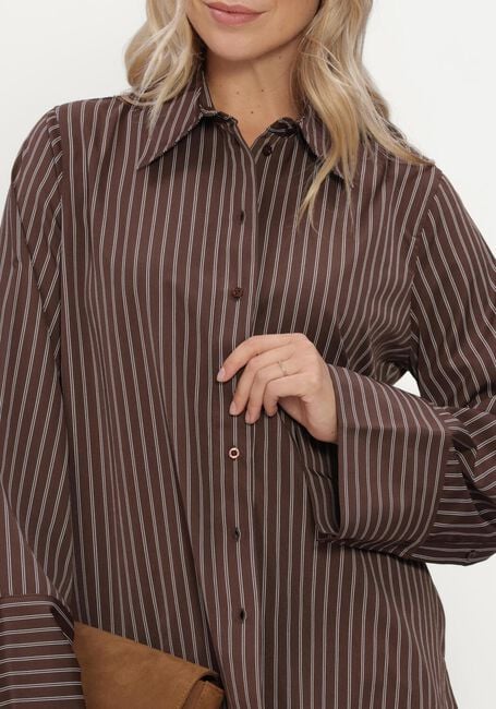 Braune SIMPLE Blusen WV-COTT-PL-PIN-26-3 - large