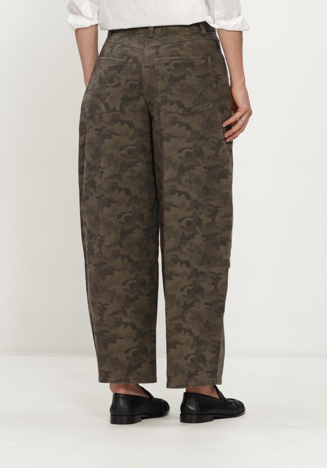 Gr&uuml;ne NEO NOIR Weite Hose HAVEN CAMOU JEANS - large
