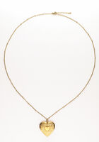Goldfarbig NOTRE-V Kette KETTING MET HART - medium
