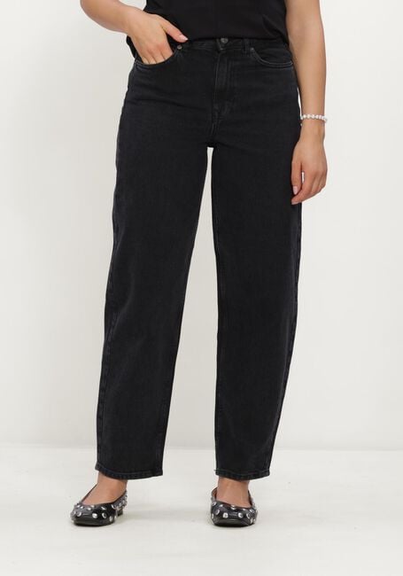 Schwarze SELECTED WOMEN Straight leg jeans SLWBARREL BEA-KORI HW JEANS - large