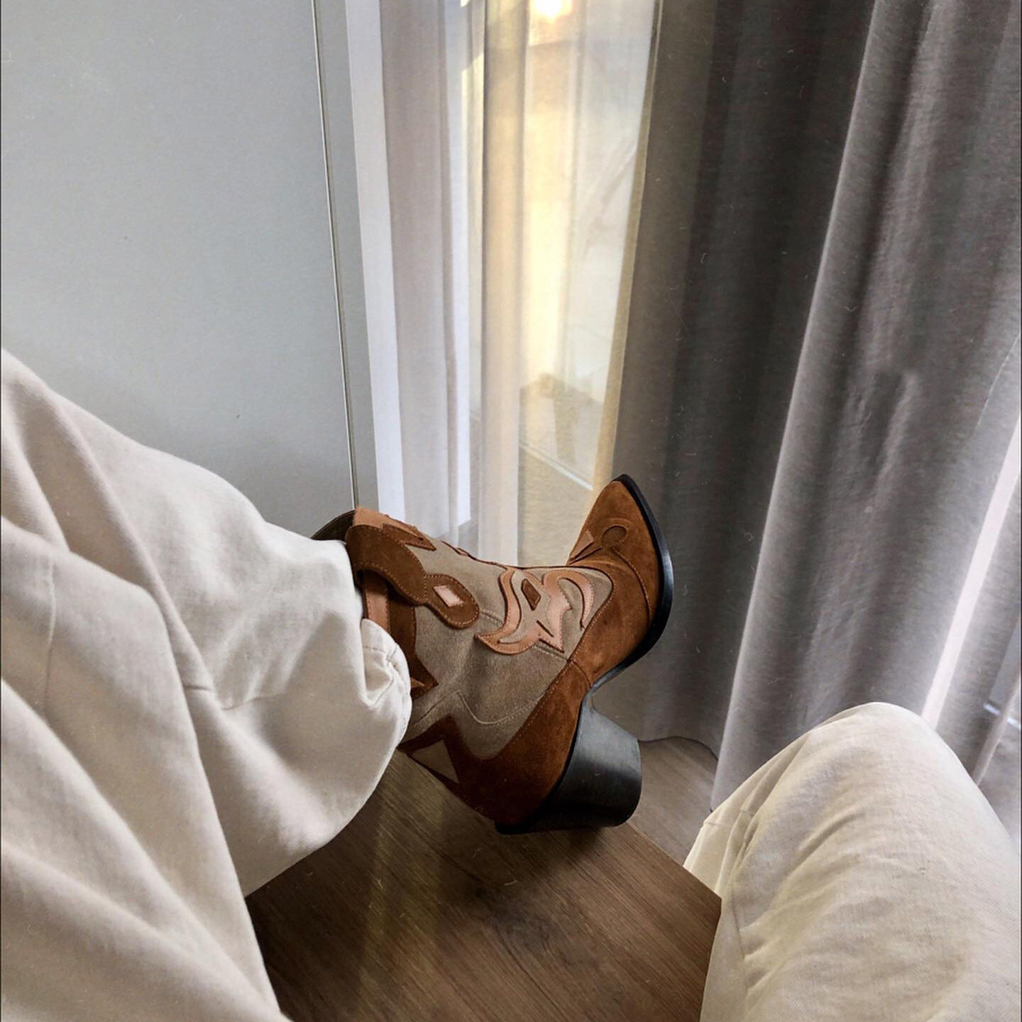 Beige TORAL Stiefeletten 12365 - large