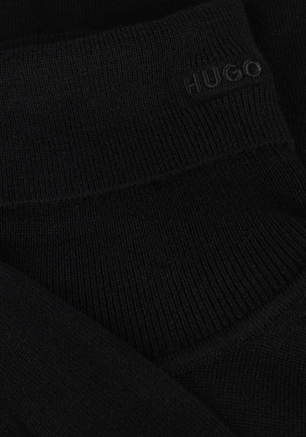 Schwarze HUGO Rollkragenpullover SAN THOMAS-M - large