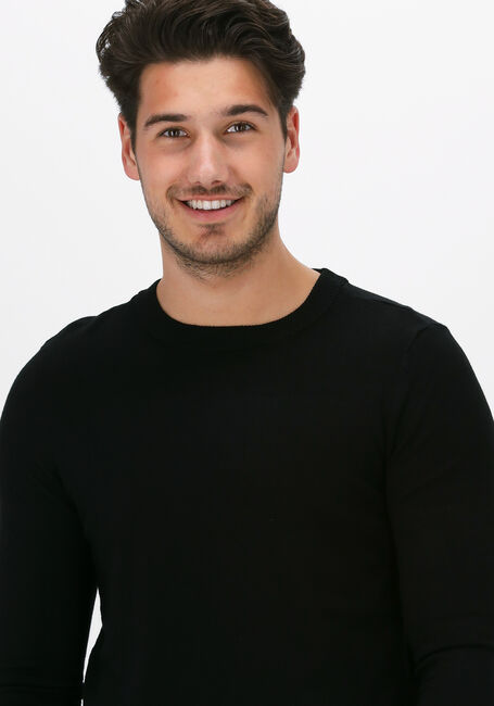Schwarze PUREWHITE Pullover ESSENTIAL KNIT CREWNECK - large