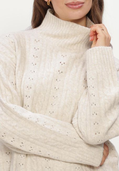 Creme NEO NOIR Pullover ANDA CABLE KNIT BLOUSE - large