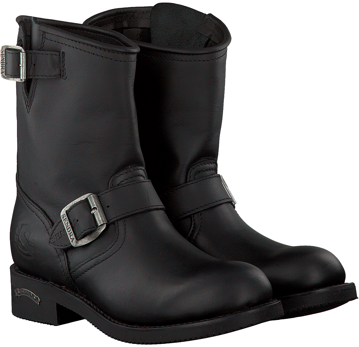 matte black biker boots