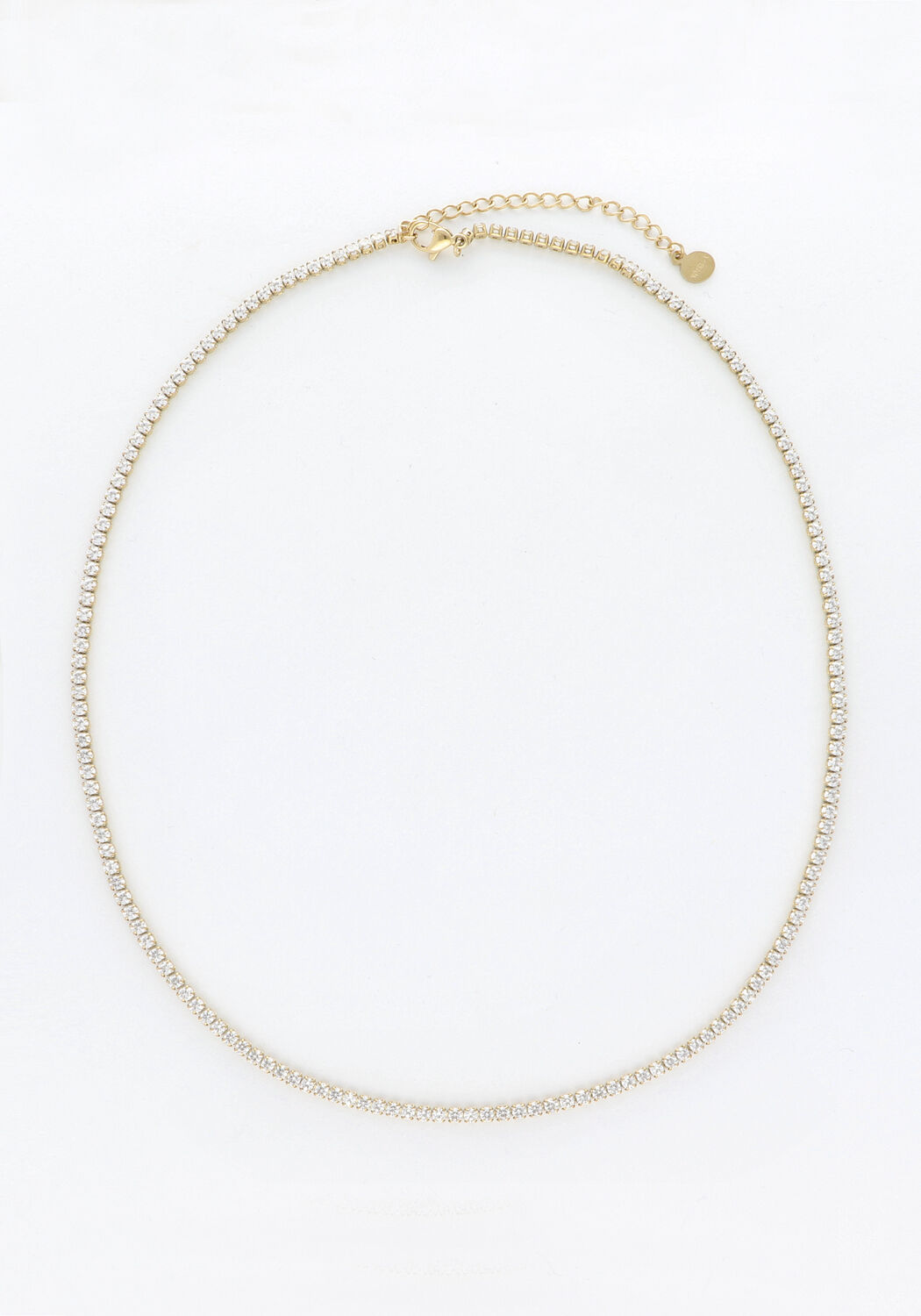 Goldfarbig NOTRE-V Kette NECKLACE STRASS