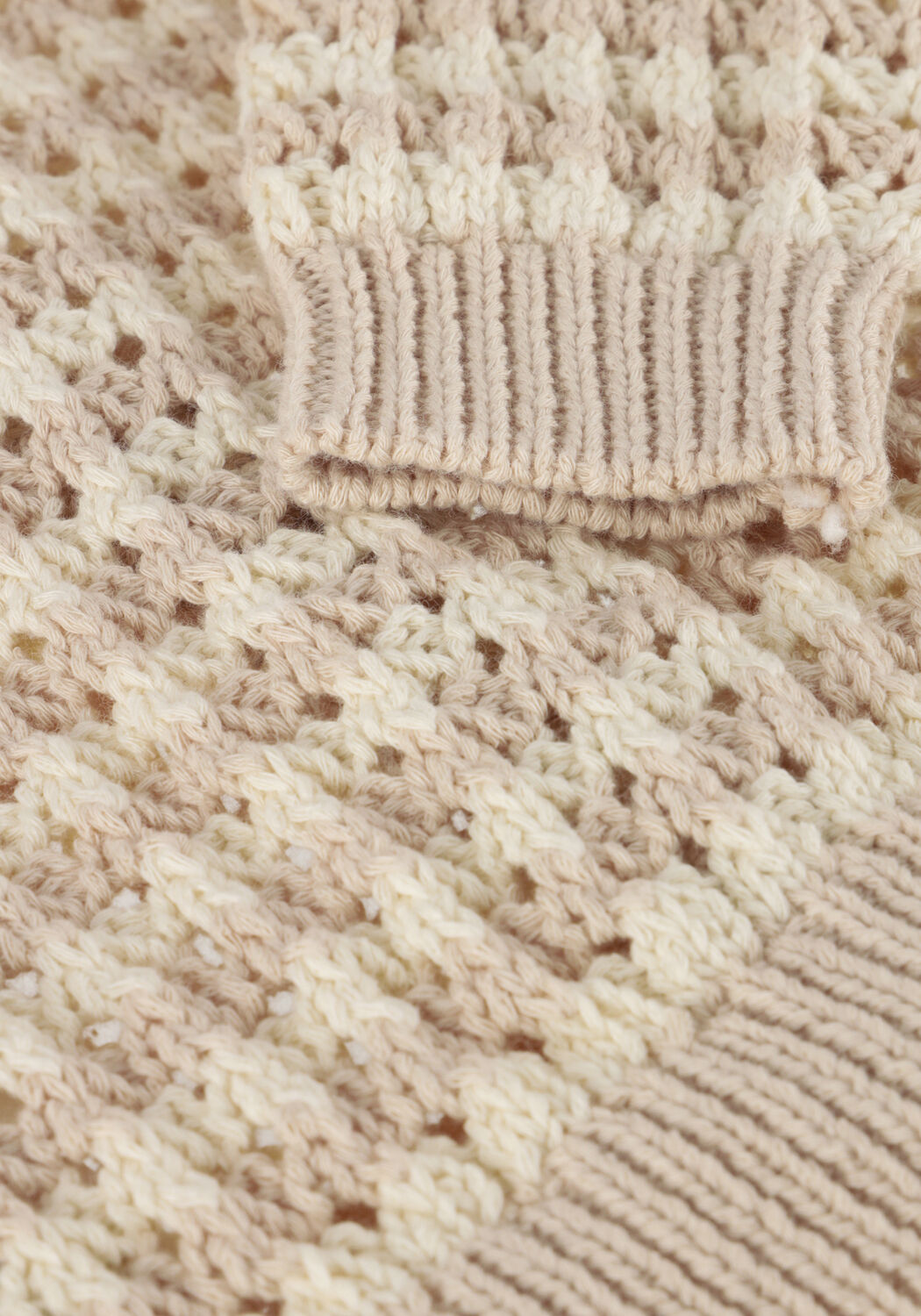 Beige LIL' ATELIER Strickjacke NBFBOA LS KNIT CARD LIL - large