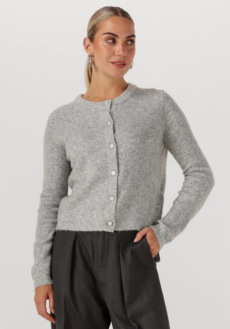 Hellgrau SUMMUM Strickjacke CARDIGAN WOOL ELASTANE BLEND KNIT - large