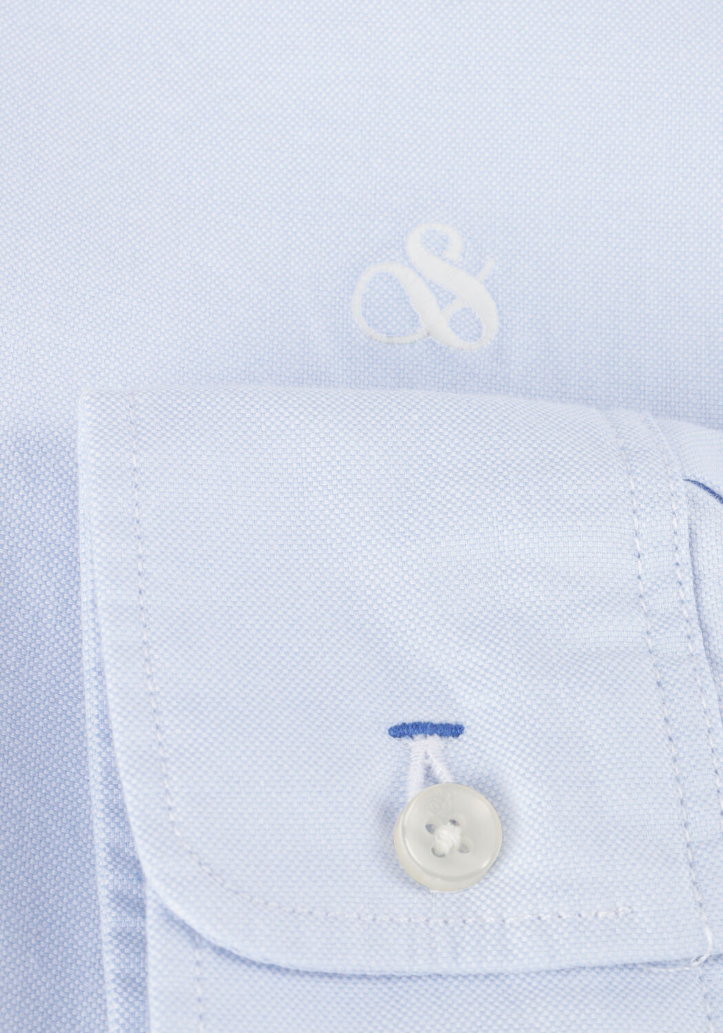 Hellblau SCOTCH & SODA Casual-Oberhemd ESSENTIALS - ORGANIC OXFORD REGULAR FIT SHIRT - large