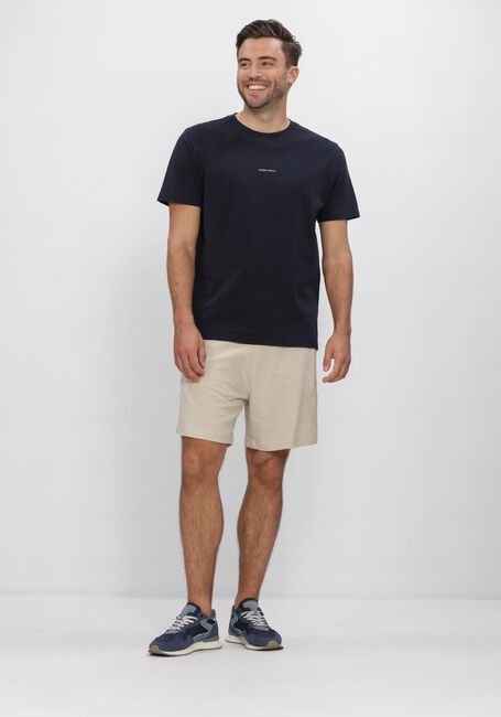 Beige PURE PATH Kurze Hose STRUCTURE SWEAT SHORTS - large