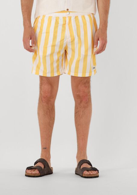 Gelbe SCOTCH & SODA Badehosen STRIPED MID-LENGTH SWIMSHORT - large