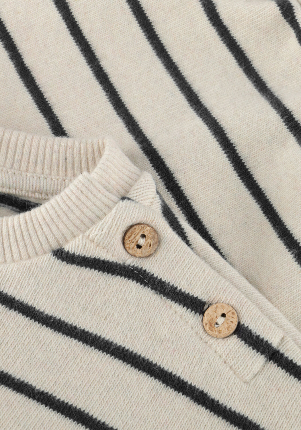 Creme PLAY UP Pullover STRIPED JERSEY SWEATER - large
