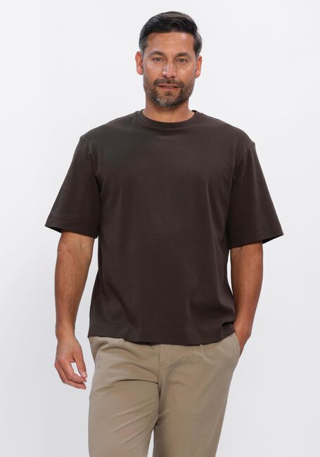 Braune PROFUOMO T-shirt T-SHIRT CREW NECK HEAVY COTTON - large