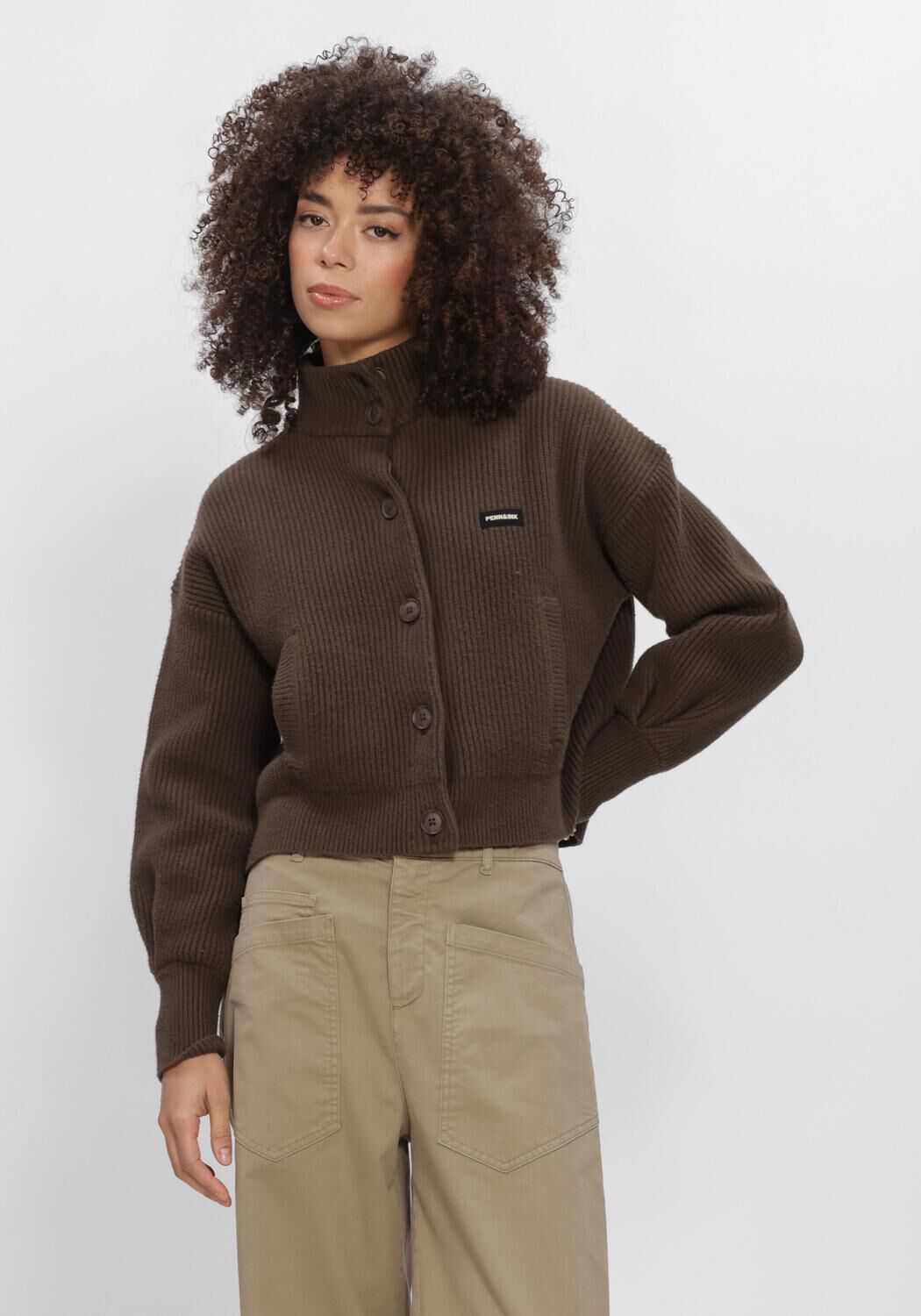 Braune PENN & INK Pullover W26B427 - large