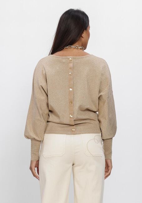 Camelfarbene NUKUS Pullover JORIEN PULLOVER LUREX - large