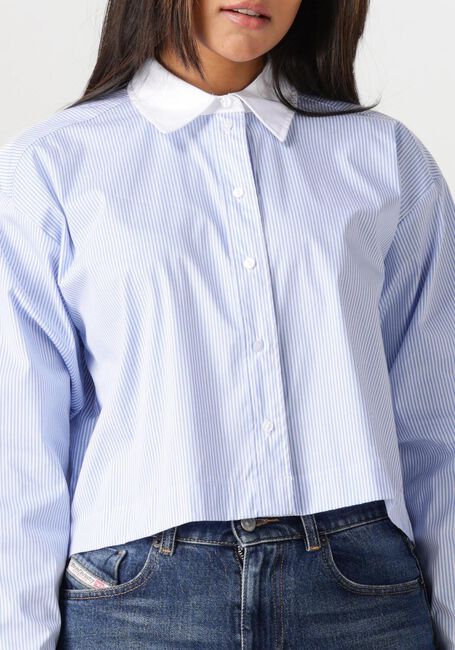 Blaue CO'COUTURE Blusen GIA CROP SHIRT - large
