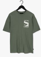 Grüne COLOURFUL REBEL T-shirt L'ISOLA WASHED BASIC TEE