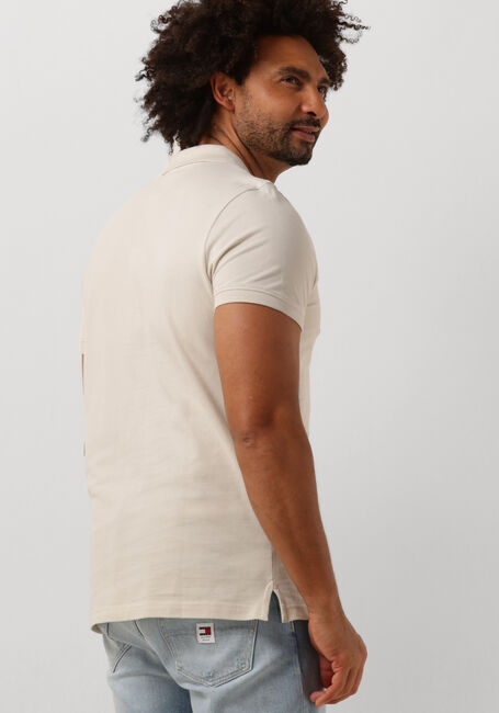 Beige TOMMY JEANS Polo-Shirt TJM SLIM PLACKET POLO - large