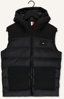 Schwarze TOMMY HILFIGER Bodywarmer MIX MEDIA VEST Schwarze TOMMY HILFIGER Bodywarmer MIX MEDIA VEST - medium