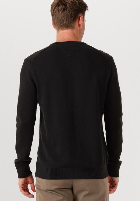 Schwarze TOMMY JEANS Pullover TJM SLIM ESS SWEATER EXTS - large