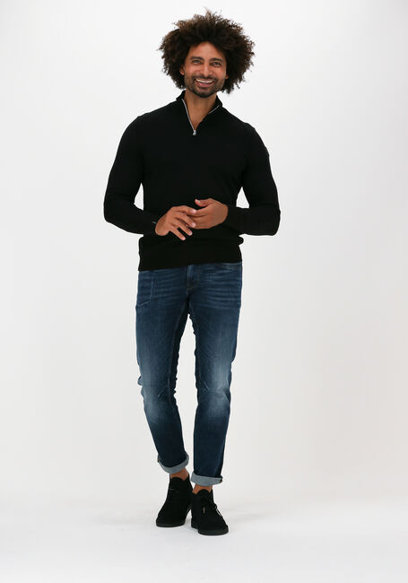 Schwarze VANGUARD Sweatshirt HALF ZIP COLLAR PIMA COTTON - large