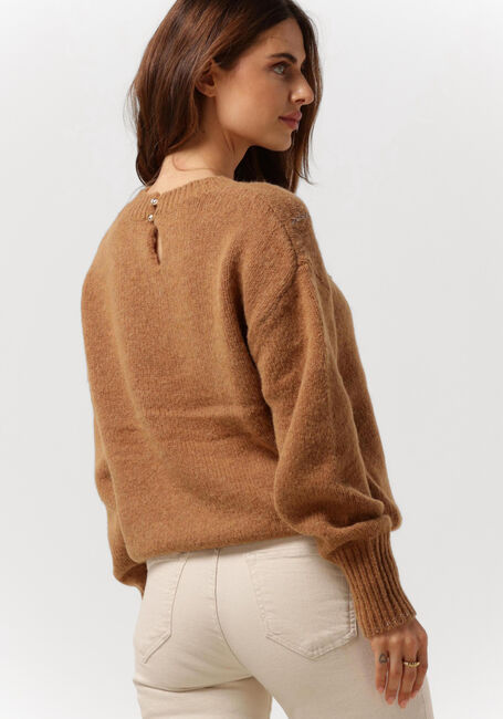 Camelfarbene MOS MOSH Pullover ZOOM DIAMOND KNIT - large