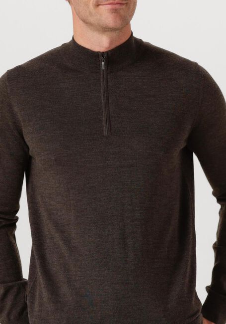 Braune STEFANO LAURAN Pullover HALF ZIP ANDERS - large