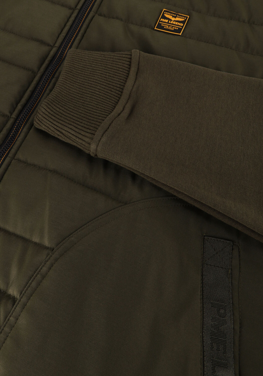 Gr&uuml;ne PME LEGEND Jacken ZIP JACKET HYBRID SWEAT - large