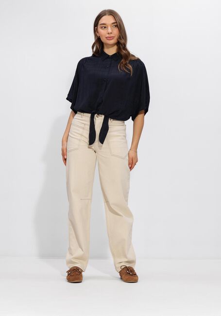 Dunkelblau ANOTHER LABEL Blusen ALBATHYLLE CHECK SHIRT S/S - large