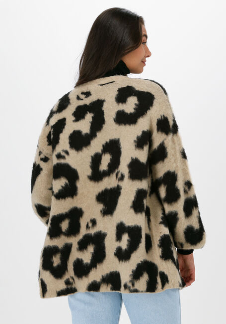 Beige NA-KD Strickjacke LEO KNITTED OVERSIZED BRUSHED  - large