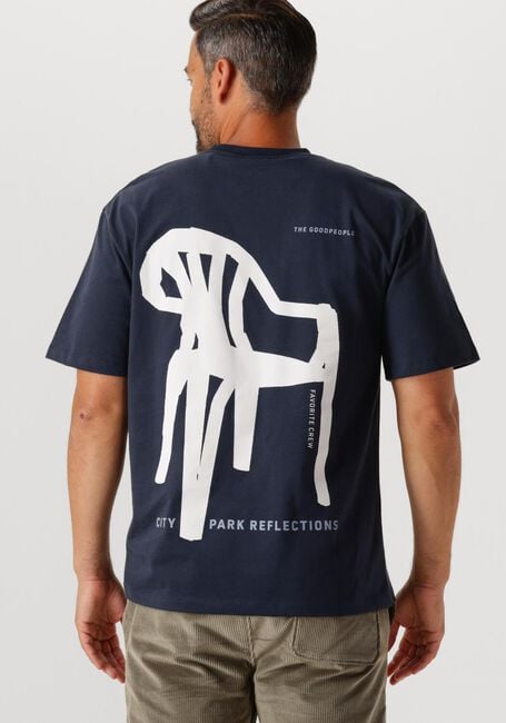 Dunkelblau THE GOODPEOPLE T-shirt TAKI - large