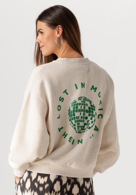 Beige BY-BAR Sweatshirt BIBI DISCO SWEATER - large