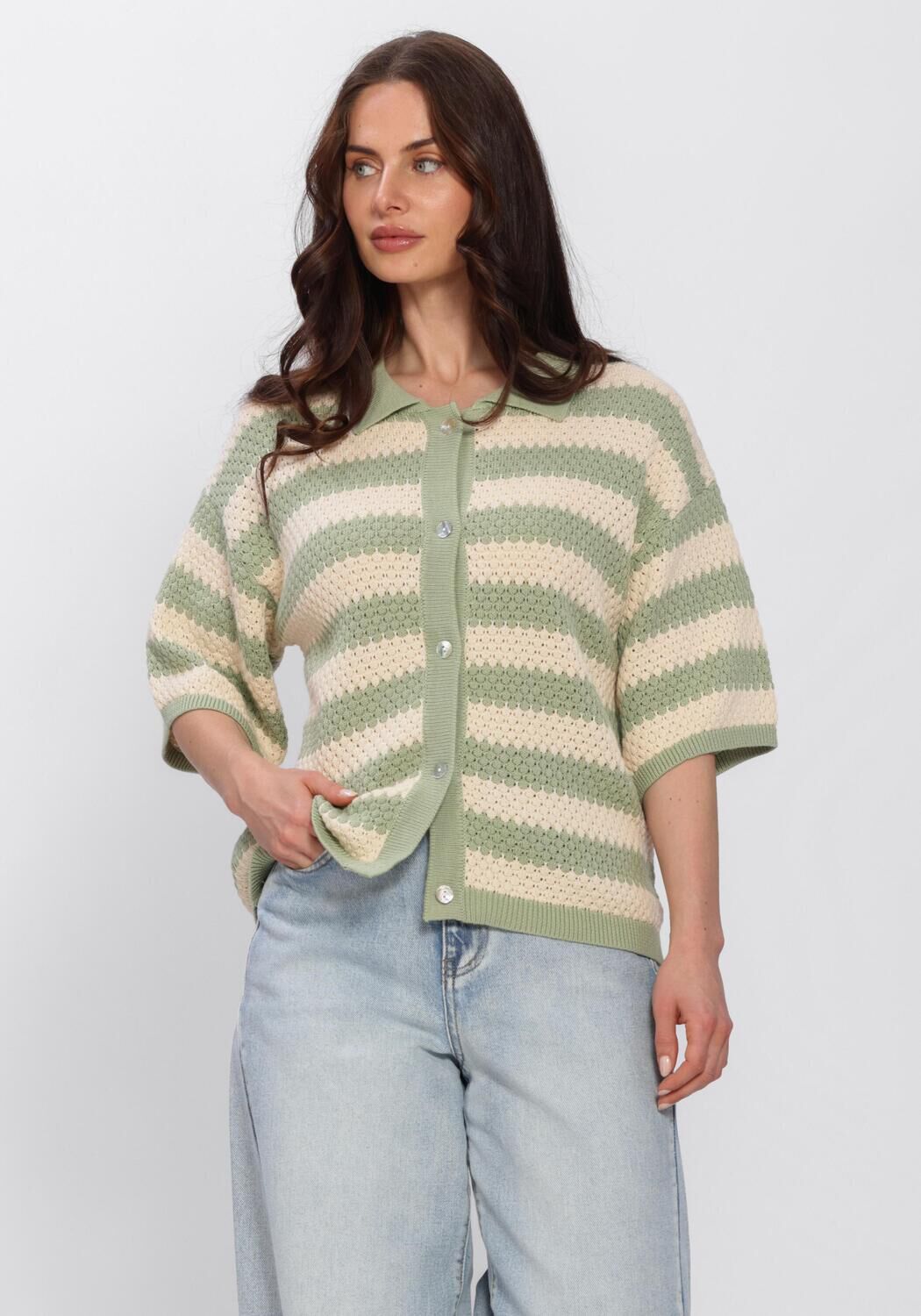 Gr&uuml;ne YDENCE Tops & T-shirts KNITTED TOP JANOUK - large