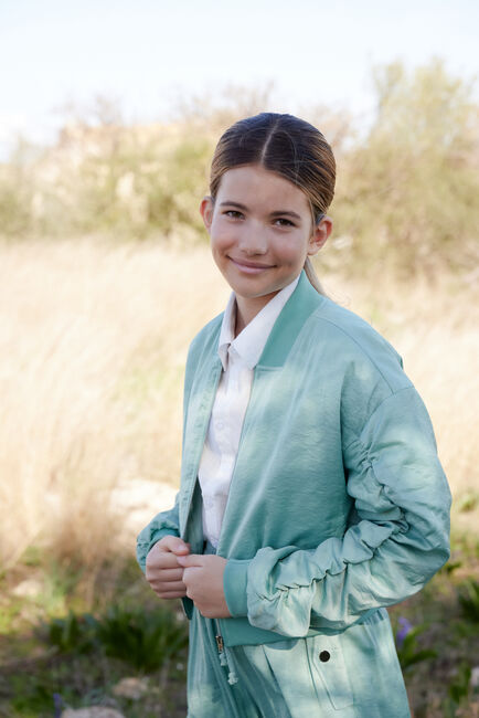 Weiße NOBELL Blusen TIPI GIRLS BUTTON UP POPLIN BLOUSE - large