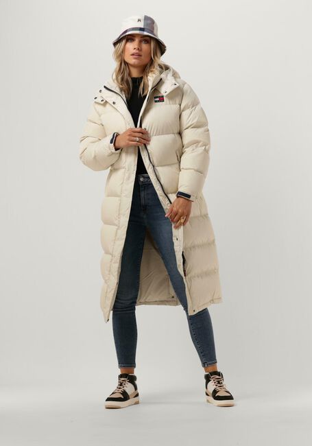Beige TOMMY JEANS Wattierte Jack TJW ALASKA LONG PUFFER - large