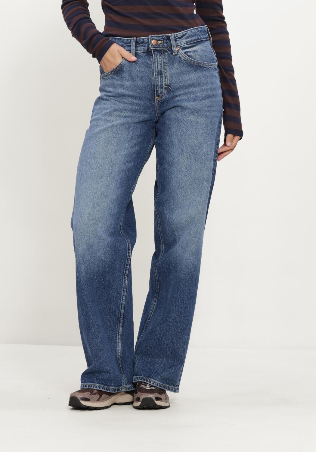 Blaue LEE Wide jeans RIDER LOOSE - large
