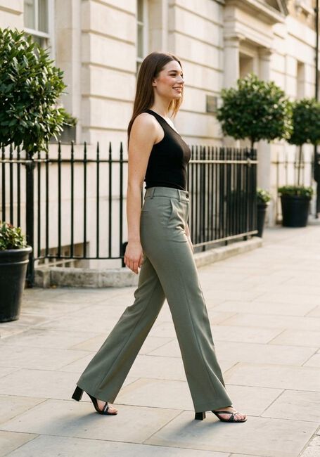 Gr&uuml;ne MODSTR&Ouml;M Weite Hose GALE PANTS - large