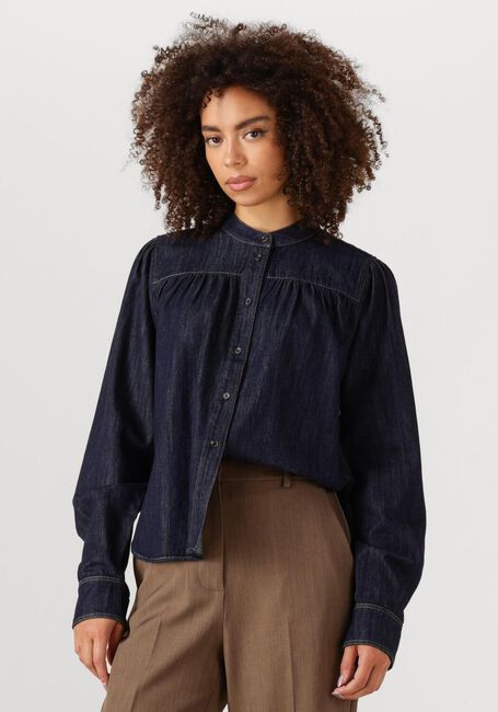 Schwarze SECOND FEMALE Blusen DERA DENIM SHIRT - large
